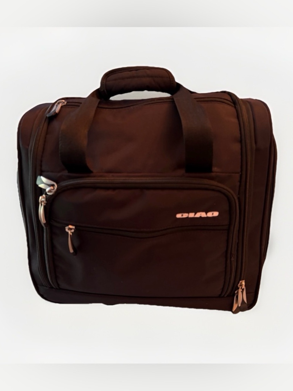 Ciao Luggage - 15 Inch Under Seat Bag - Carry On Suitcase with Rolling Wheels